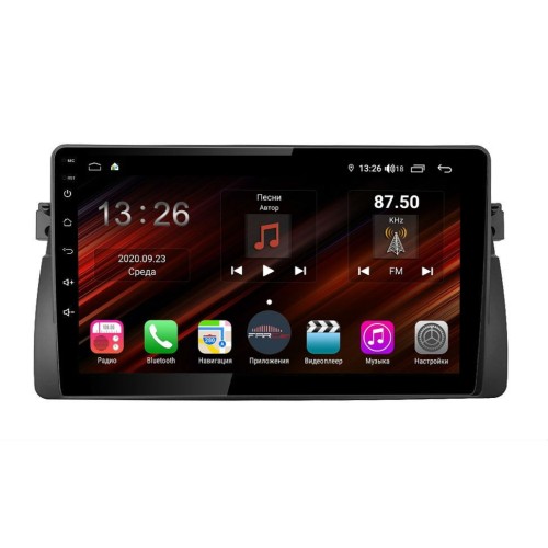 Магнитола Farcar XH708R (S400) (6/128ГБ) для BMW E46 1997-2006 на Android 10.0