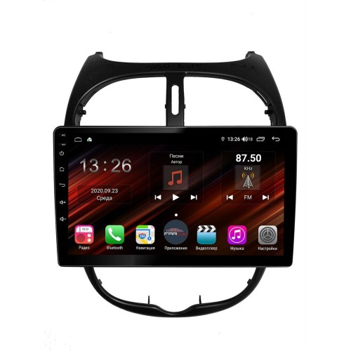Магнитола Farcar XH778R (S400) (6/128ГБ) для Peugeot 206 1998-2012 на Android 10.0
