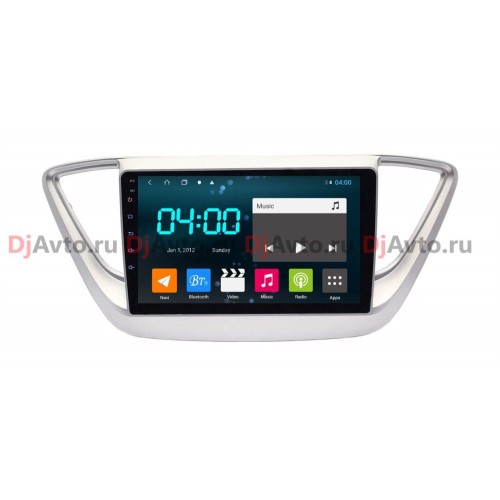 Штатная магнитола DjAvto 4484 - 4015 Для Hyundai Solaris II 2017 - 2020 c DSP на Android 9.0