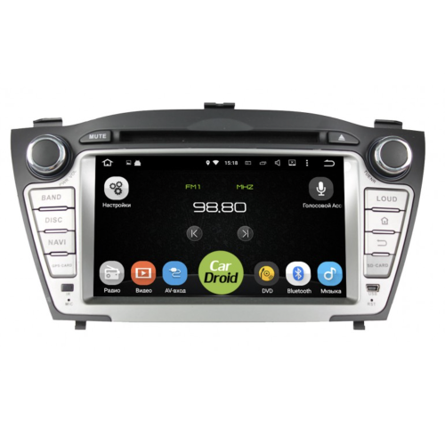 Штатная магнитола Roximo CarDroid RD-2002D для Hyundai ix35 2010-2015 на Android 9.0, с DSP
