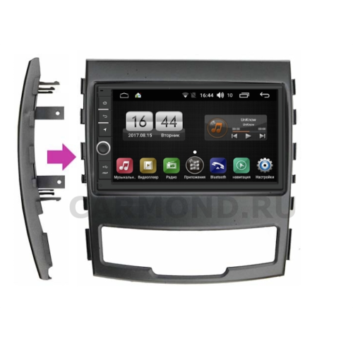 Магнитола FarCar s195 (LX839-RSY-N04) для SsangYong Actyon 2010-2013 на Android 8.1