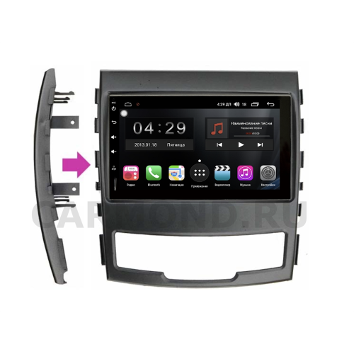 Магнитола FarCar S300 (RL829-RSY-N04) для SsangYong Actyon 2010-2013 на Android 9.0