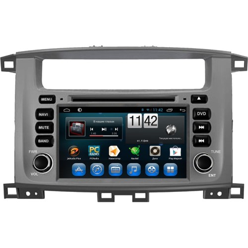 Штатная магнитола CarMedia KR-7083-S9 для Toyota Land Cruiser 100 2002-2007 на Android 8.1