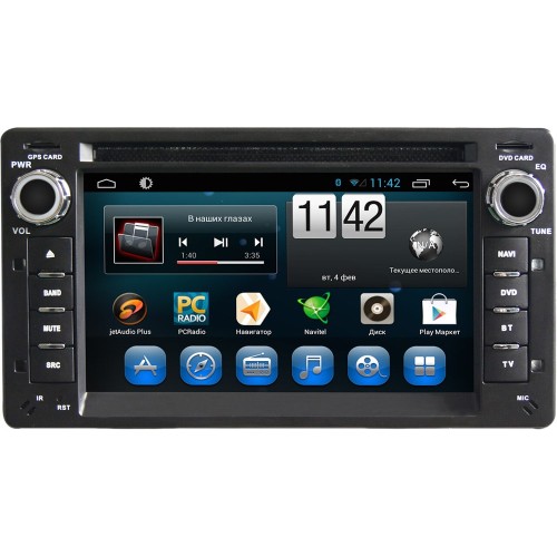Штатная магнитола CarMedia KR-6202-S9 для Ford Focus I, Mondeo, Escape, Explorer III, Expedition I, Expedition II, Excursion, Maverick II, Mustang IV, Ranger (америка), F-150, Cougar, Crown Victoria, Econoline, Fiesta Mk4, Puma, Windstar 1996-2005 на Andr