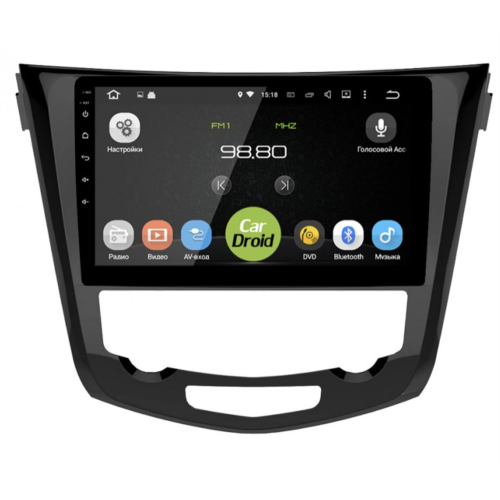 Штатная магнитола Roximo CarDroid RD-1212F-NV14 для Nissan Qashqai II, X-Trail III 2014-2019 на Android 10.0 DSP