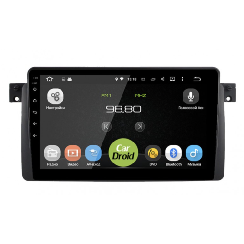 Штатная магнитола Roximo CarDroid RD-2741F для BMW 3 E46 на Android 10.0 DSP
