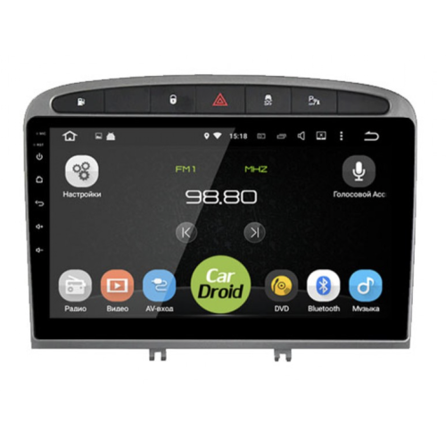 Штатная магнитола Roximo CarDroid RD-2901F для Peugeot 308 I, 408 2007-2017 на Android 10.0 DSP