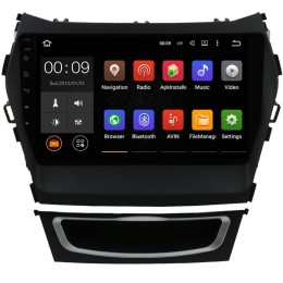 Штатная магнитола Roximo 4G RX-2019-N17 для Hyundai Santa Fe III 2012-2019 на Android 12.0 (комплектация с навигацией и 360, включает специальную проводку + карман)