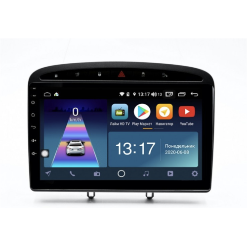 Штатная магнитола DayStar DS-7115Z с DSP + 4G SIM + CarPlay для Peugeot 308 I, 408 2007-2017 на Android 10.0