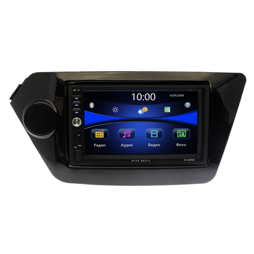 Магнитола в штатное место KIA Rio III 2011 - 2017 Wide Media DV-JM7138 черная