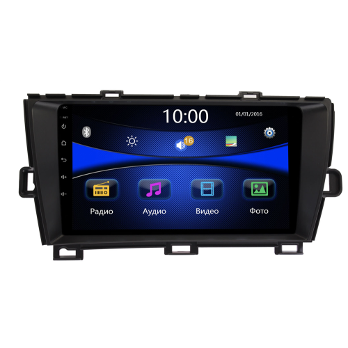 Штатная магнитола Toyota Prius 2009 - 2015 Wide Media DV-JM9135 (правый руль) черный
