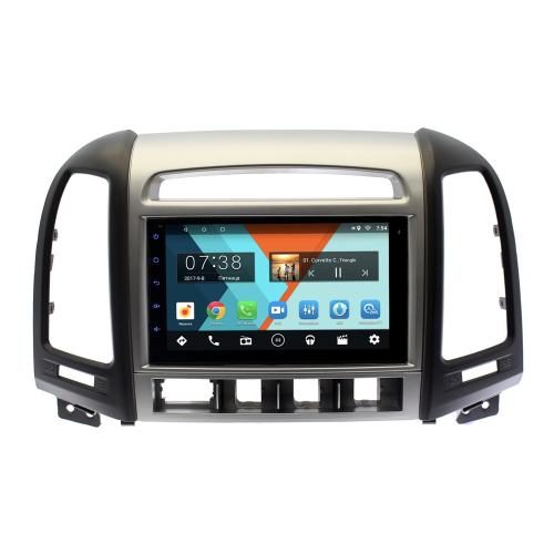 Магнитола в штатное место Hyundai Santa Fe II 2005-2012 с отверс. для 4-х кнопок Wide Media MT7127PK-2/16
