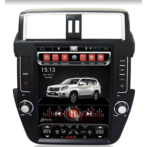 Штатная магнитола CarMedia SP-12104-S9 для Toyota Land Cruiser Prado 150 2013-2017 на Android 8.1
