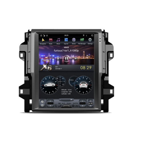 Магнитола Тесла CarMedia ZF-1238-DSP Tesla-Style для Toyota FORTUNER II 2015-2025 на Android 9.0