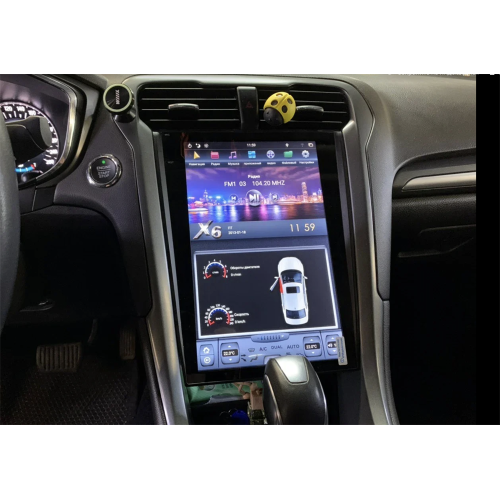 Магнитола Тесла CarMedia ZF-1201-M-DSP Tesla-Style для Ford Mondeo V 2015-2022 на Android 9.0