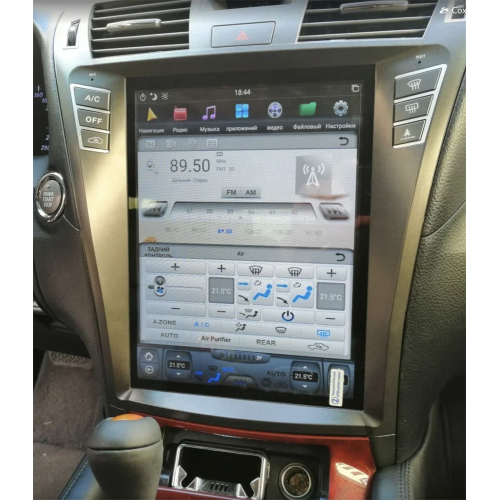 Магнитола Тесла CarMedia ZF-1303L-DSP Tesla-Style для Lexus LS 460 2006-2009 (на комплектации с 2-мя большими кнопками) на Android 9.0