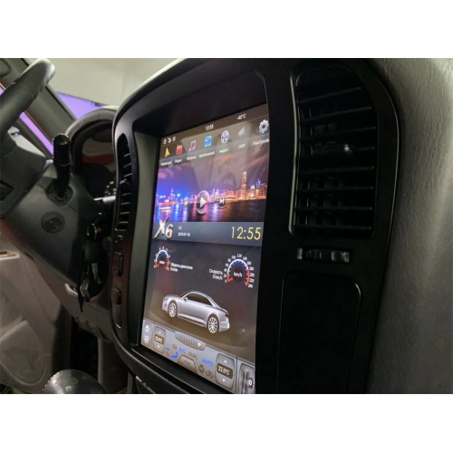 Магнитола Тесла CarMedia ZF-1268-DSP Tesla-Style для Toyota Land Cruiser 100 1992-2002 на Android 9.0