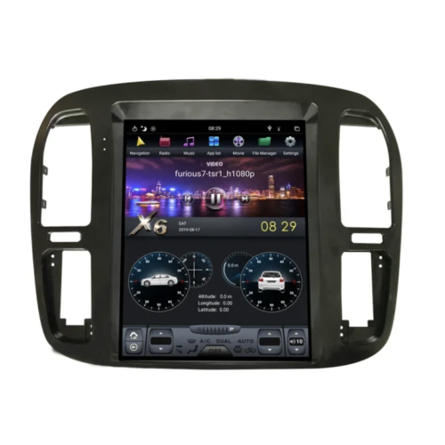 Магнитола Тесла CarMedia ZF-1268-DSP Tesla-Style для Toyota Land Cruiser 100 1992-2002 на Android 9.0