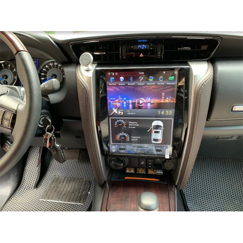 Магнитола Тесла CarMedia ZF-1238-DSP Tesla-Style для Toyota FORTUNER II 2015-2025 на Android 9.0