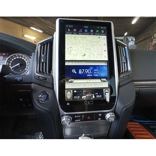 Магнитола Тесла CarMedia ZF-1807H-DSP Tesla-Style для Toyota Land Cruiser 200 2015-2018 на Android 9.0