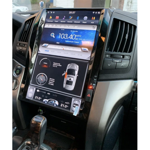 Магнитола Тесла CarMedia ZF-1816H-DSP Tesla-Style для Toyota Land Cruiser 200 2007-2015 на Android 9.0