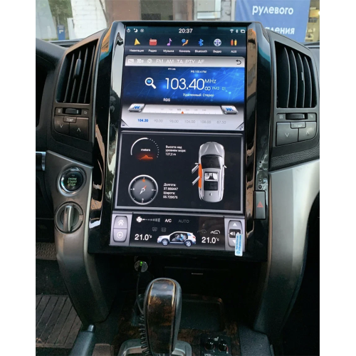 Магнитола Тесла CarMedia ZF-1806L-DSP Tesla-Style для Toyota LC 200 2007-2015 на Android 9.0