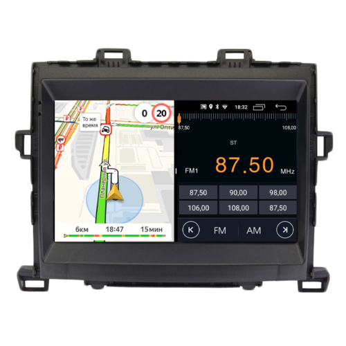Штатная магнитола Parafar для Toyota Alphard II 2008-2014 на Android 10.0 (PF698LTX)