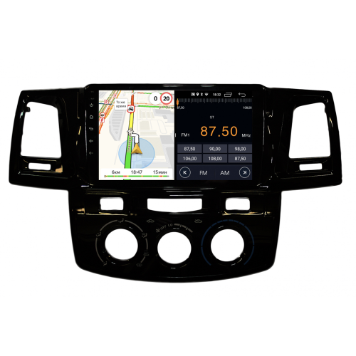 Штатная магнитола Parafar для Toyota Hilux VII, Fortuner I 2011-2017 на Android 10.0 (PF062LTX-AC)