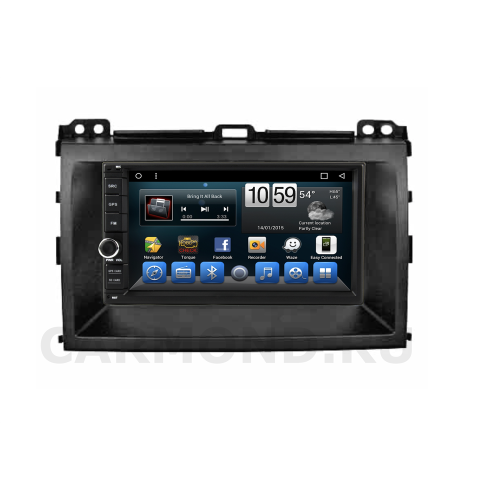 Штатная магнитола CarMedia (KR-7141-RTY-N05) для Toyota Land Cruiser Prado 2002 - 2009 на Android 9.0