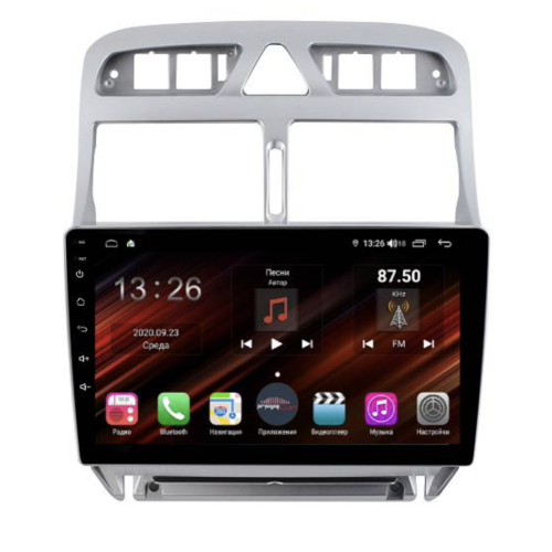 Магнитола Farcar XH017R (S400) (6/128ГБ) для Peugeot 307 I 2001-2008 на Android 10.0