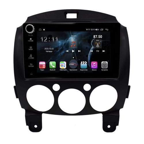 Магнитола Farcar H1200RB (S400) для Mazda 2 2007-2014 на Android 10.0 c кнопками