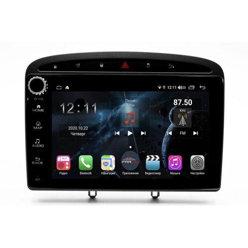 Магнитола Farcar H083RB (S400) для Peugeot 308 I, 408, RCZ I 2010-2017 на Android 10.0 с кнопками