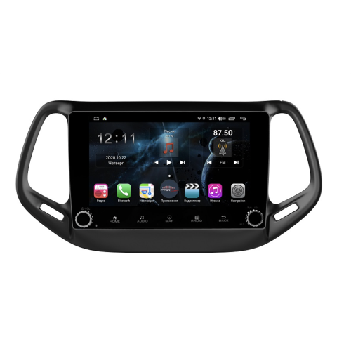 Магнитола Farcar H1008RB (S400) для Jeep Compass II 2017-2024 на Android 10.0 с кнопками