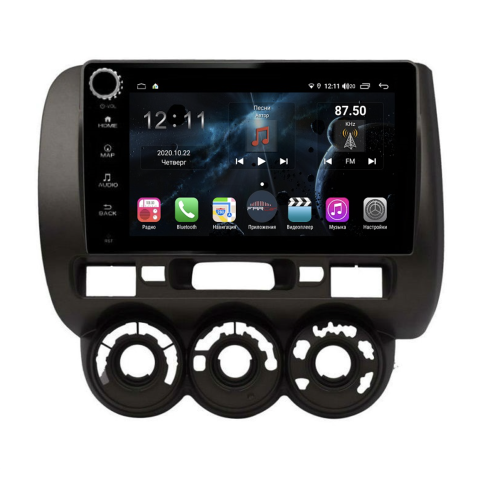 Магнитола Farcar H1233RB (S400) для Honda Fit 2007-2014 на Android 10.0 с кнопками