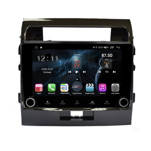 Магнитола Farcar H381RB (S400) для Toyota Land Cruiser 200 2007-2015 на Android 10.0 с кнопками