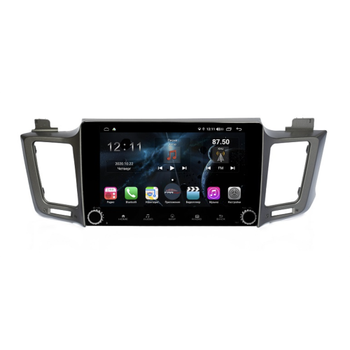 Магнитола Farcar H468RB (S400) SIM-4G с DSP для Toyota RAV4 (CA40) 2013-2018 на Android 10.0 c кнопками