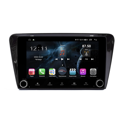 Магнитола Farcar H483RB (S400) для Skoda Octavia III (A7) 2013-2018 на Android 10.0 c кнопками