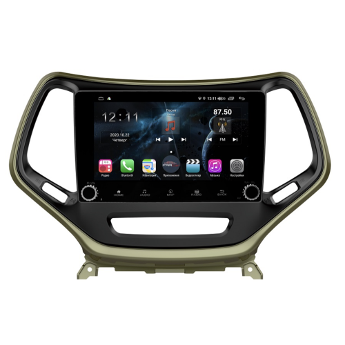 Магнитола Farcar H608RB (S400) для Jeep Cherokee IV (WK2) 2013-2017 на Android 10.0 c кнопками