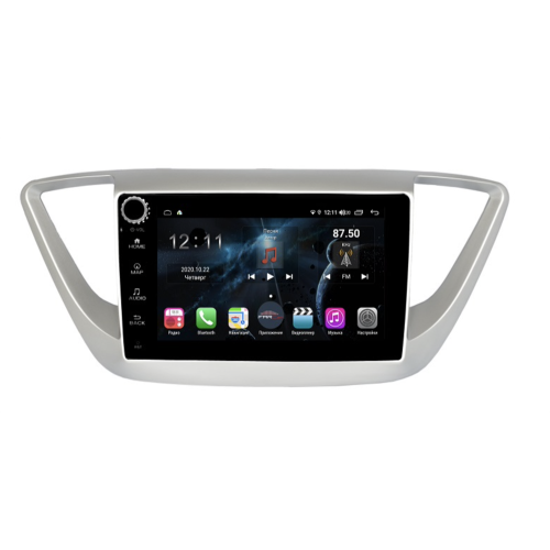 Магнитола Farcar H766RB (S400) для Hyundai Solaris II 2017-2020 на Android 10.0 c кнопками