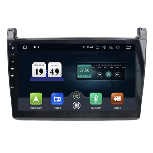 Штатная магнитола Roximo CarDroid RD-3707 Volkswagen Polo 2009-2018 (Android 10.0)