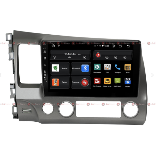 Штатная магнитола Redpower 61024 для Honda Civic 8 (VIII) 2006-2012 на Android 10.0