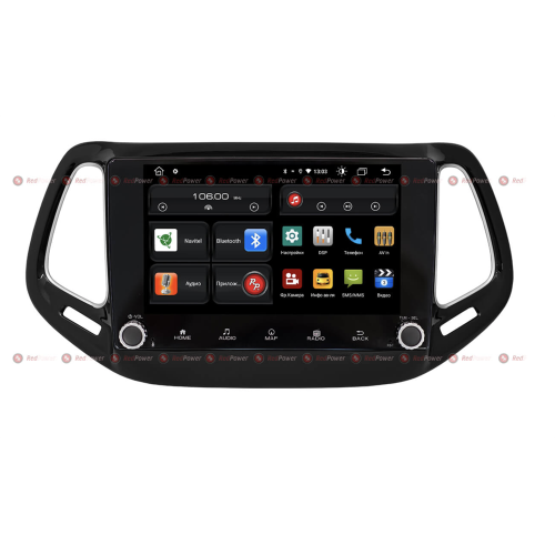 Штатная магнитола Redpower 61315 KNOB для Jeep Compass (2017-2024) на Android 10.0