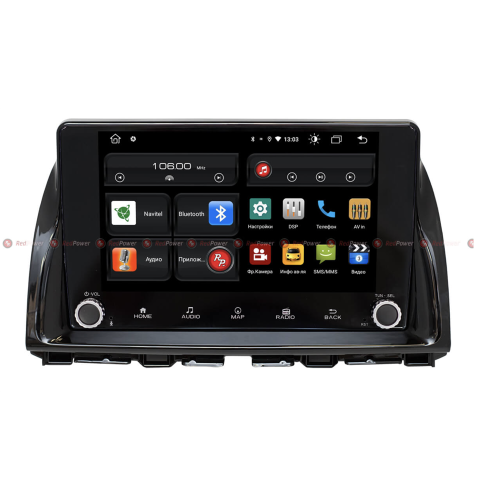 Штатная магнитола Redpower 61112 KNOB для Mazda CX-5 I 2011-2017 дорестайл на Android 10.0