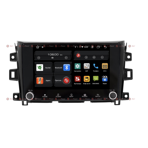 Штатная магнитола Redpower 61028 KNOB для Nissan Navara (2014-2025) на Android 10.0