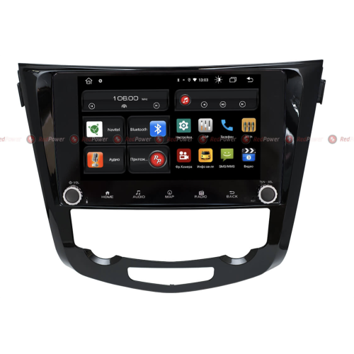 Штатная магнитола Redpower 61301KNOB для Nissan X-Trail, Qashqai 2014-2019 с климат-контролем на Android 10.0