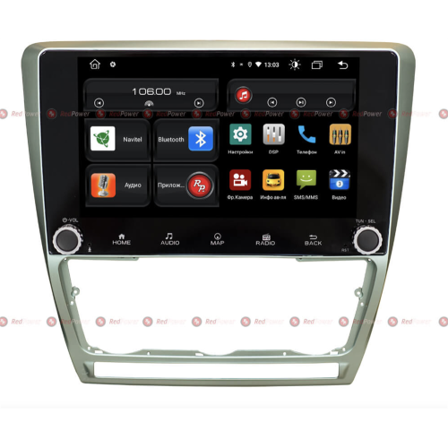 Штатная магнитола Redpower 61005 KNOB для Skoda Octavia A5 2004-2013 на Android 10.0