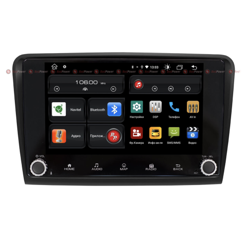 Штатная магнитола Redpower 61016 KNOB для Skoda Superb (2008-2015) на Android 10.0