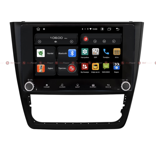 Штатная магнитола Redpower 61404 KNOB для Skoda Yeti 2009-2018 (с кондиционером) на Android 10.0