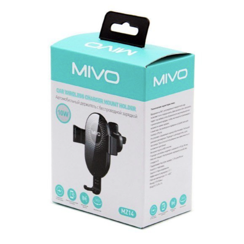 Автомобильный держатель с беспроводное зарядкой Mivo MZ14