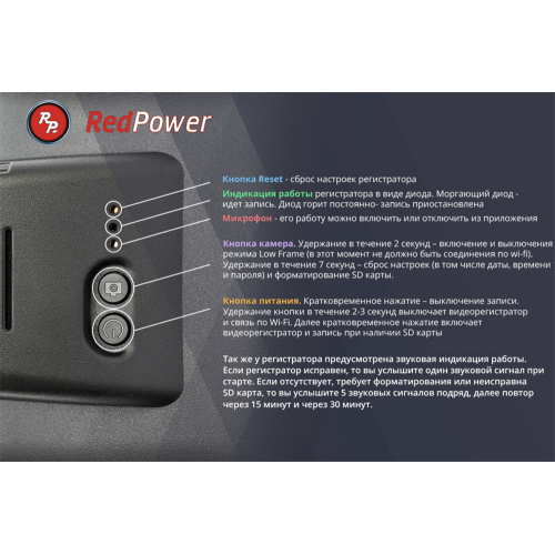 Двухканальный Wi-FI регистратор скрытой установки для VW и Skoda-Redpower DVR-VAG-N Dual